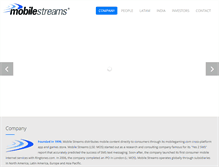 Tablet Screenshot of mobilestreams.com